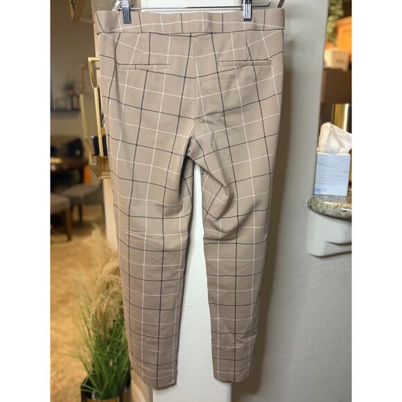 Amanda + Chelsea Brown Ponte Straight Leg Pants Size 8 Fits Small - Picture 5 of 6